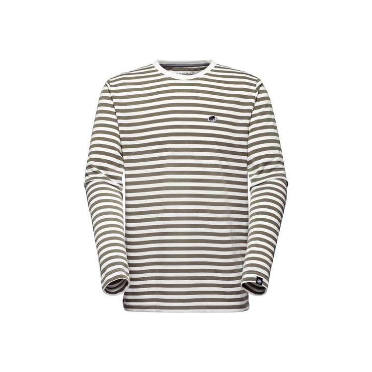 マムート ストライプ ロングスリーブ アジアンフィット marsh-white