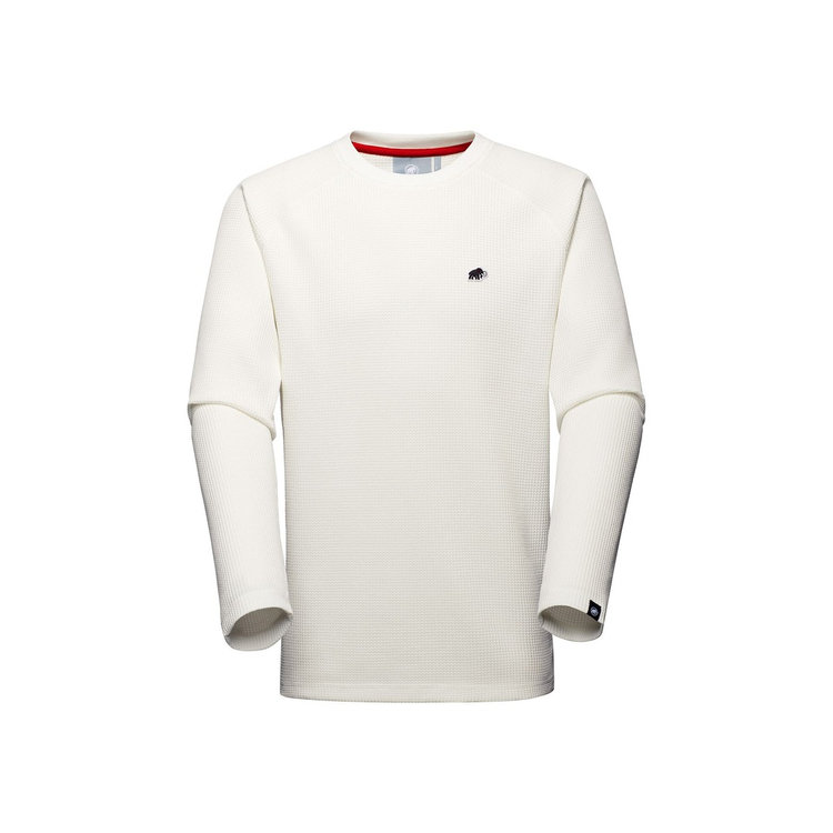 ワッフル ロングスリーブ アジアンフィット off white