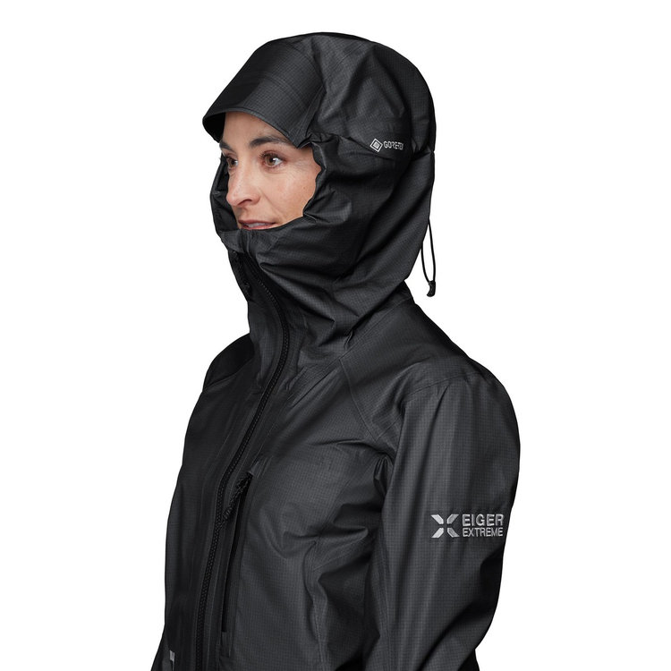 アイガー ノードワンド ライト ハードシェル フーデッド ジャケット black