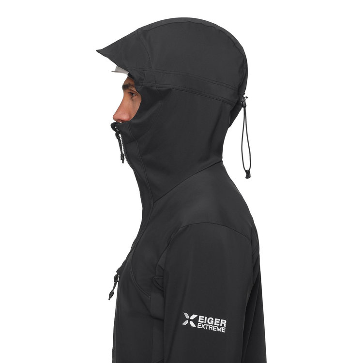 アイガー ノードワンド プロ ソフトシェル フーデッド ジャケット black