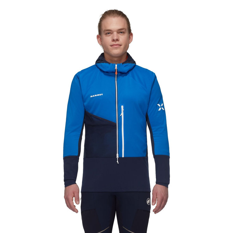 アイガー スピード ミッドレイヤー ハイブリッド ハーフジップ フーディー azurit-night