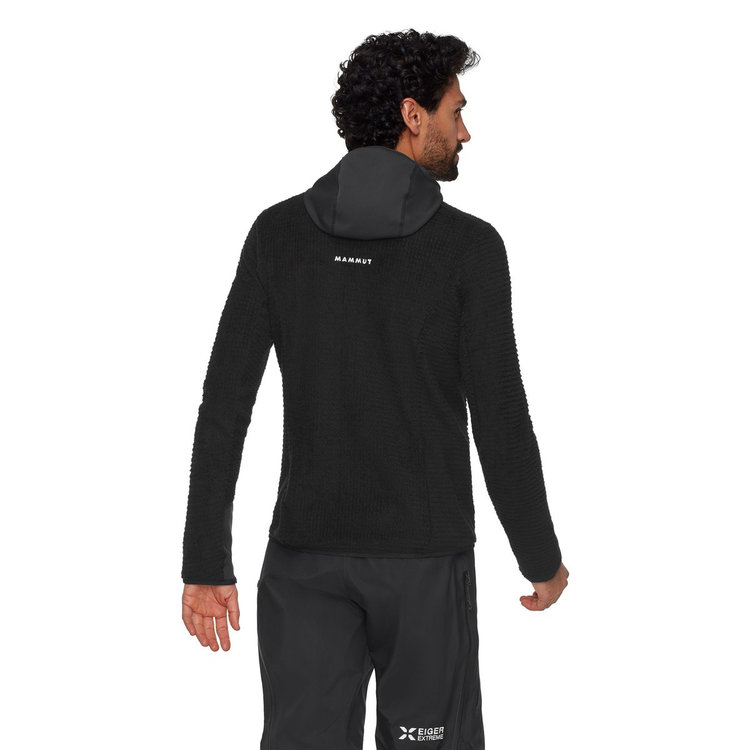 アイガー ノードワンド プロ ミッドレイヤー エア フーデッド ジャケット black