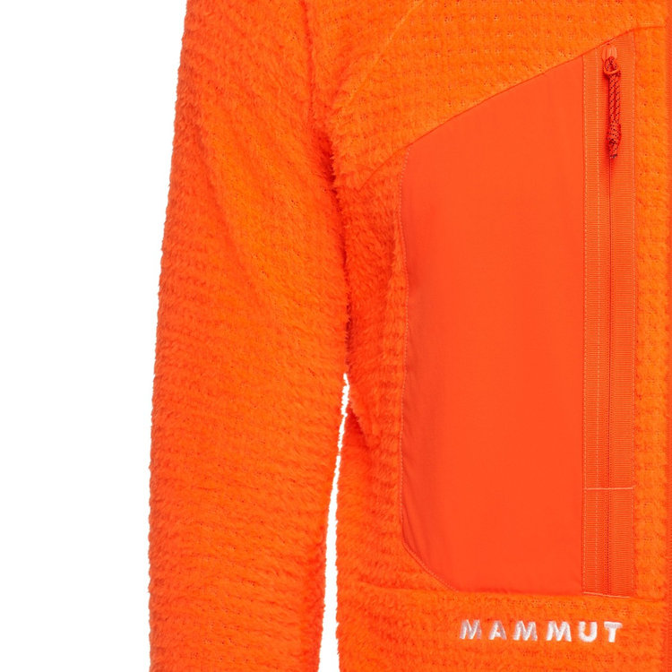 アイガー ノードワンド プロ ミッドレイヤー エア フーデッド ジャケット eiger orange