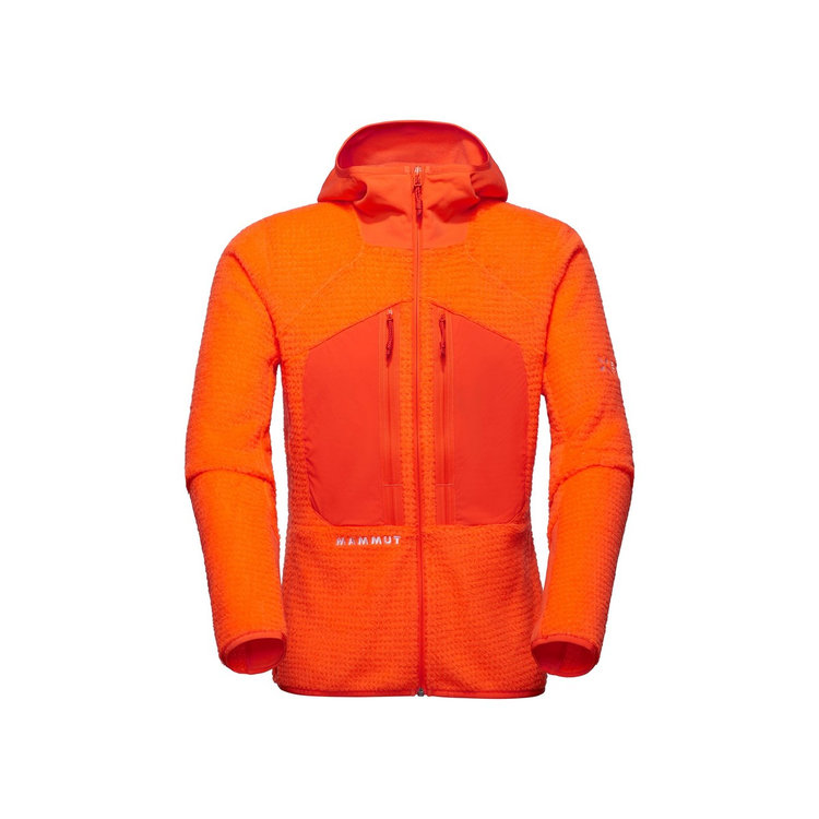 アイガー ノードワンド プロ ミッドレイヤー エア フーデッド ジャケット アジアンフィット eiger orange