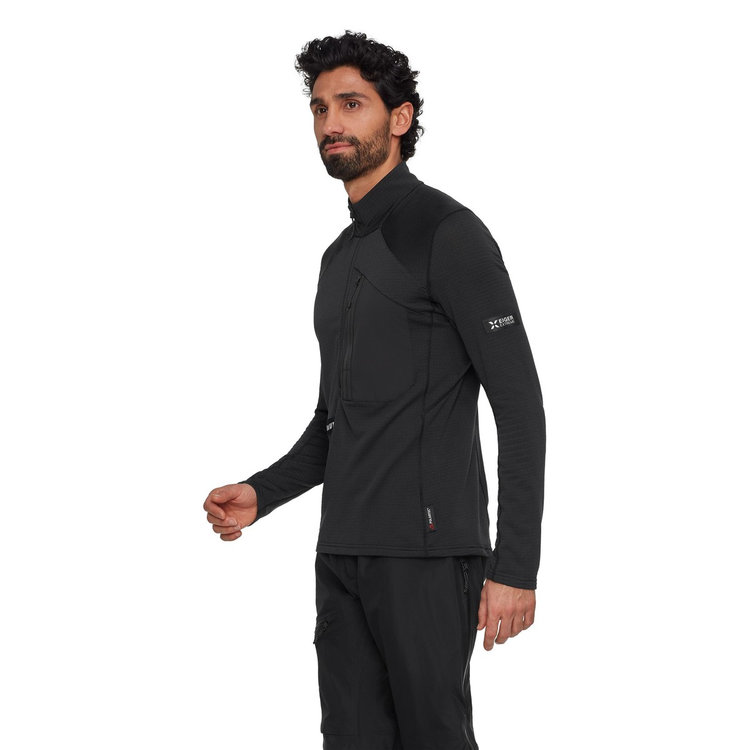 アイガー ノードワンド アドバンスド ファーストレイヤー ハーフジップ プル black