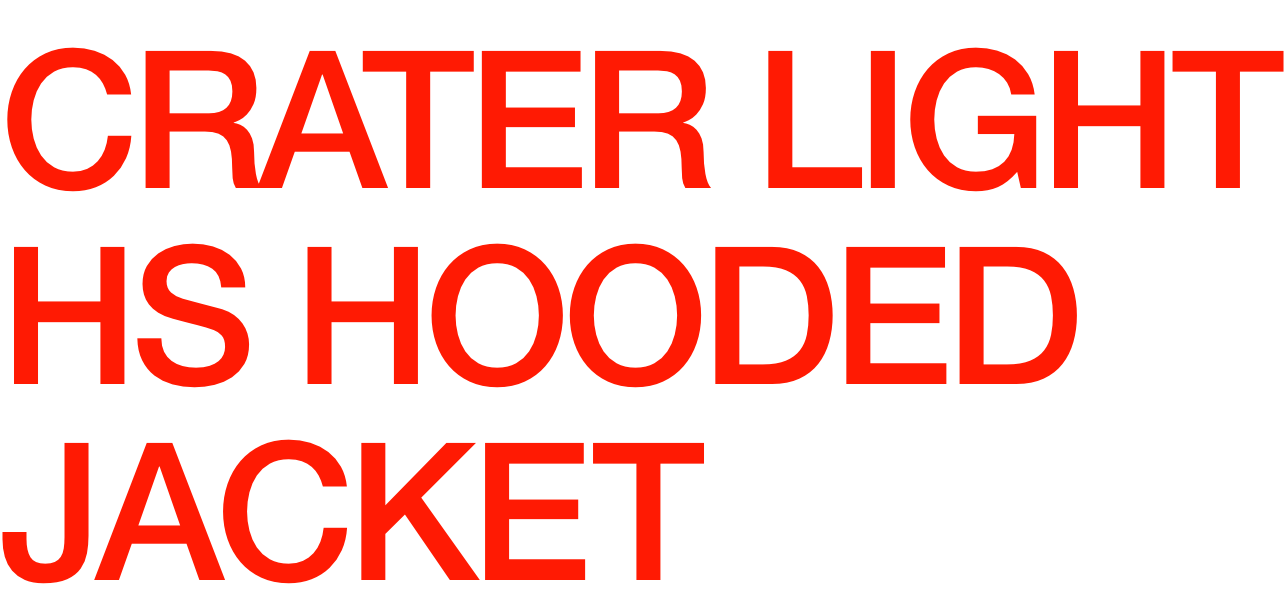 CRATER LIGHT HS HOODED JACKET(title_sp_01.png)
