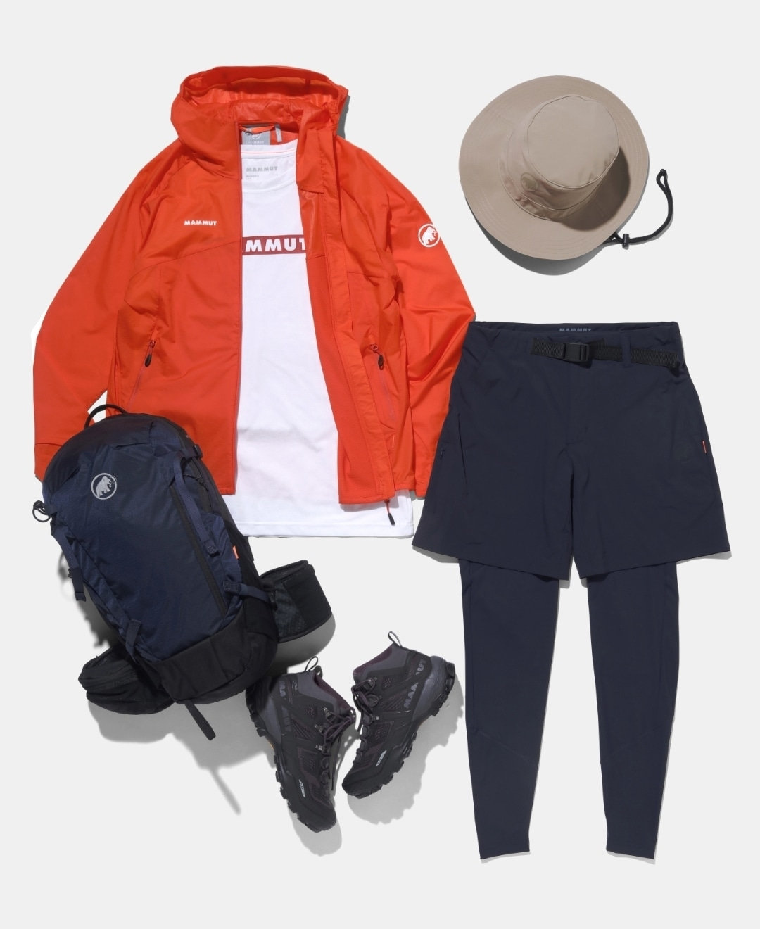 コーディネート：ハイキングへ